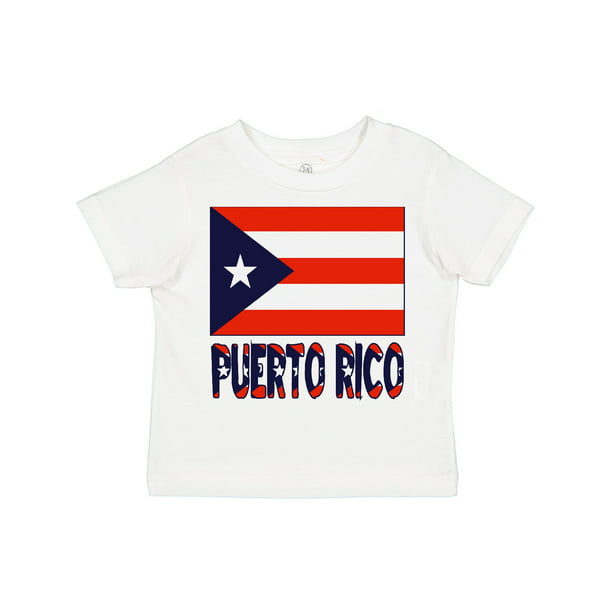 Puerto Rico Flag Kids Girls Short Sleeve Ruffles Shirt T-Shirt for 2-6 Toddlers 
